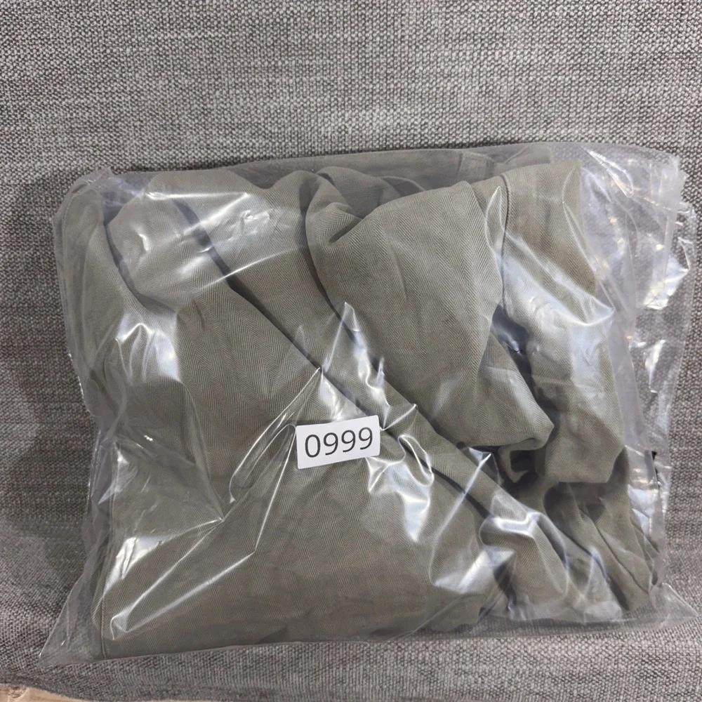 Tommy Bahama Silk Trousers Mens 38 Olive Green Excellent Herringbone Pleated